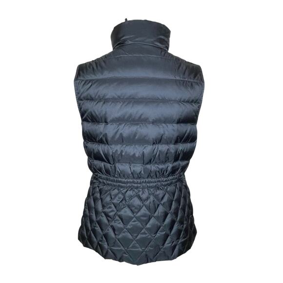 Talbots Women’s S Down Filled Puffer Quilted Vest Zio Pockets Stand Collar EUC - Picture 7 of 11